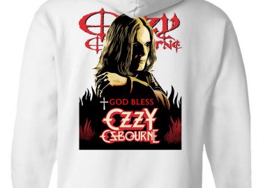 Hoodie Ozzy Osbourne 1 Rock Avenue White - Rock Avenue - 