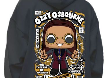 Hoodie Ozzy Osbourne Pop Culture Black - Pop Culture - 