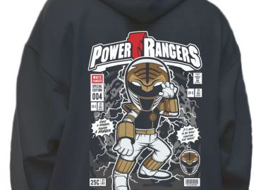 Hoodie Power Ranger Pop Culture Black - Pop Culture - 