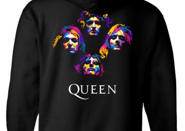 Hoodie Queen Art3 Rock Avenue Black - Rock Avenue - 