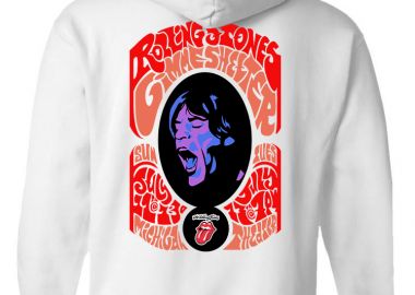 Hoodie Rolling Stones Art1 Rock Avenue White - Rock Avenue - 
