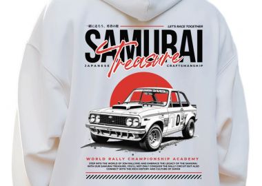 Hoodie Samurai Treasure Pop Culture White - Pop Culture - 