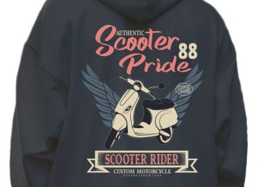 Hoodie Scooter Pride Pop Culture Black - Pop Culture - 
