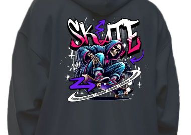 Hoodie Skate Pop Culture Black - Pop Culture - 