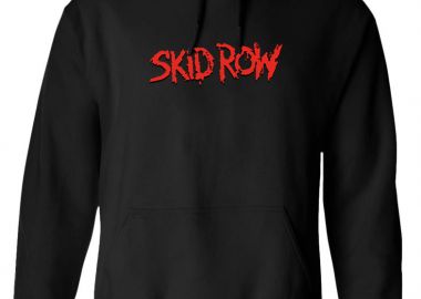 Hoodie Skid Row Band Name Logo Rock Avenue Black - Rock Avenue - 