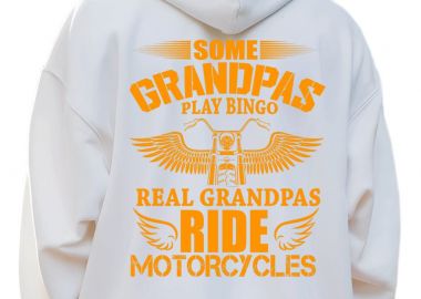 Hoodie Some grandpas play bingo Pop Culture White - Pop Culture - 