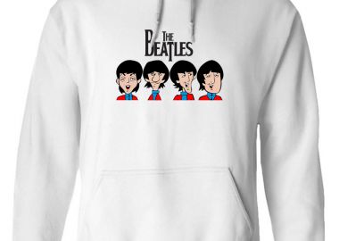 Hoodie The Beatles Rock Avenue White - Rock Avenue - 