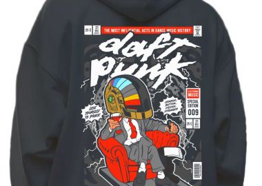 Hoodie The Daft Punk Boss Pop Culture Black - Pop Culture - 