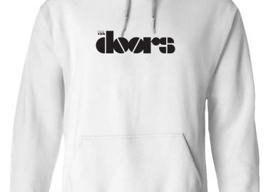 Hoodie The Doors Band Logo Name Rock Avenue White - Rock Avenue - 