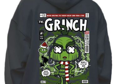 Hoodie The Grinch Pop Culture Black - Pop Culture - 