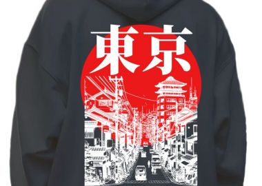 Hoodie Tokyo Street Culture Pop Culture Black - Pop Culture - 