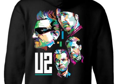 Hoodie U2 Art1 Rock Avenue Black - Rock Avenue - 