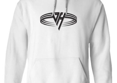 Hoodie Van Halen Band Logo Design Rock Avenue White - Rock Avenue - 