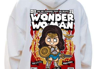 Hoodie Wonder Woman Pop Culture White - Pop Culture - 