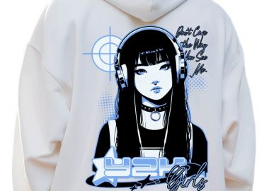 Hoodie Y2K Girl Pop Culture White - Pop Culture - 