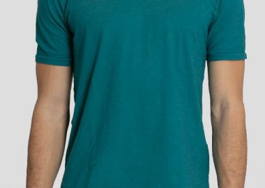 HOSIO Ανδρικό Μπλε Classic T-Shirt - HOSIO - 