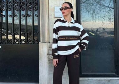 Houston γυναικείο σετ φορμας καφε - SOU - 