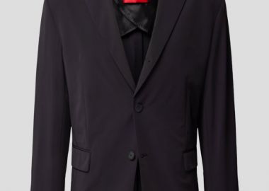 HUGO Ανδρικό Μαύρο Straight Form Blazer In Black - HUGO - 