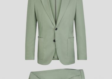 HUGO Ανδρικό Πράσινο Slim Fit Suit In Green - HUGO - 