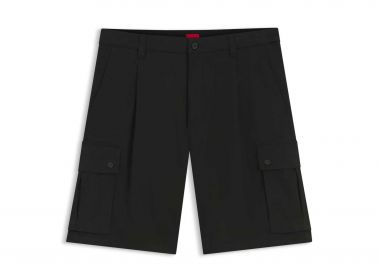 Hugo Boss ανδρική cargo βερμούδα Regular Fit - 50556891 Μαύρο - HUGO - 