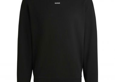 Hugo Boss ανδρική μπλούζα φούτερ μονόχρωμη Regular Fit - 50525892 Μαύρο - HUGO - 