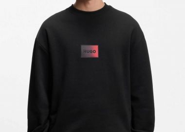 Hugo Boss ανδρική μπλούζα φούτερ Relaxed Fit 
