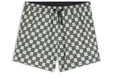 Hugo Boss ανδρικό μαγιό με all-over logo print 