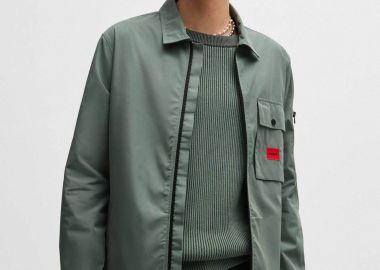 Hugo Boss ανδρικό overshirt με λογότυπο 