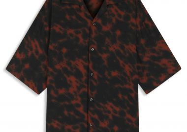 Hugo Boss ανδρικό πουκάμισο με all-over print Oversized Fit 