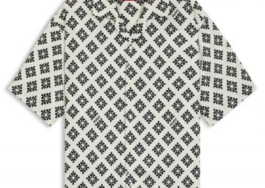Hugo Boss ανδρικό πουκάμισο με all-over print Oversized Fit 