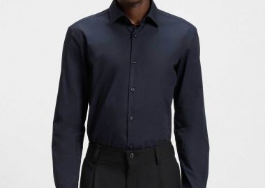 Hugo Boss ανδρικό πουκάμισο μονόχρωμο 
