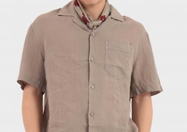 Hugo Boss ανδρικό πουκάμισο μονόχρωμο Oversized Fit 