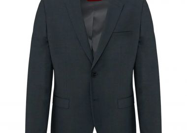Hugo Boss ανδρικό σακάκι μονόχρωμο Slim Fit - 50540157 Ανθρακί - HUGO - 