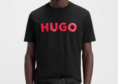 Hugo Boss ανδρικό T-shirt με logo print Regular Fit 