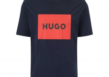 Hugo Boss ανδρικό T-shirt με logo print στο στήθος Regular Fit 