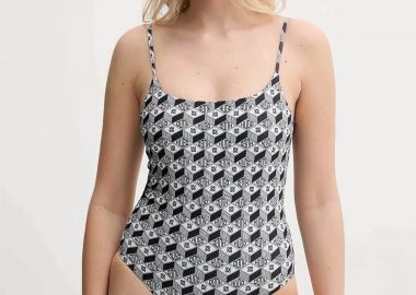 Hugo Boss γυναικείο μαγιό ολόσωμο με all-over logo print 