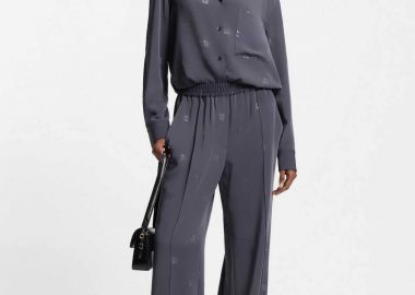 Hugo Boss γυναικείο παντελόνι με all-over logo print 