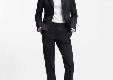 Hugo Boss γυναικείο παντελόνι μονόχρωμο με τσέπες Slim fit 