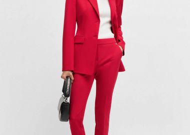 Hugo Boss γυναικείο παντελόνι μονόχρωμο Slim Fit 