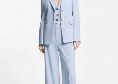 Hugo Boss γυναικείο παντελόνι μονόχρωμο Wide Fit 