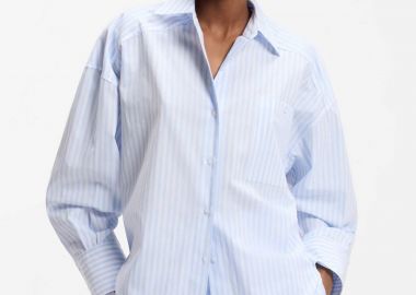 Hugo Boss γυναικείο πουκάμισο ριγέ Relaxed Fit 