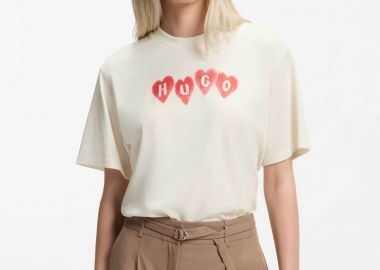 Hugo Boss γυναικείο T-shirt βαμβακερό με λογότυπο 