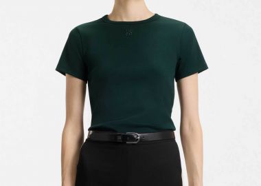 Hugo Boss γυναικείο Τ-shirt με ανάγλυφο λογότυπο regular Fit 