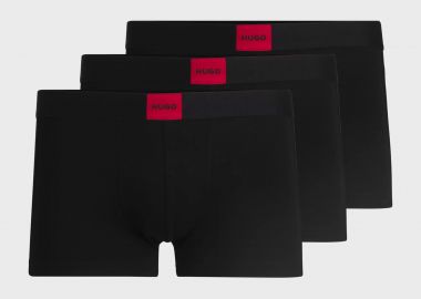 Hugo Boss σετ ανδρικά εσώρουχα trunk με contrast logo (3 τεμάχια) - 50532797 Μαύρο - HUGO - 