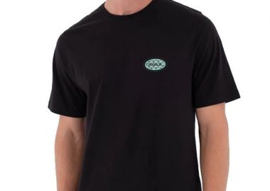 Hurley PRINTING PRESS Ανδρικό Tee - Μαύρο -MTSEUED0022-BLACK - HURLEY - 