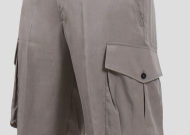 I'M BRIAN Ανδρικό Γκρι Cargo Bermuda Shorts - I'M BRIAN - 