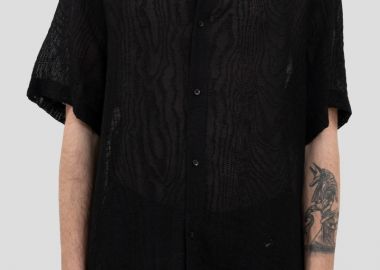 I'M BRIAN Ανδρικό Μαύρο Short-Sleeved Shirt Black - I'M BRIAN - 