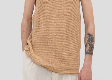 I'M BRIAN Ανδρικό Μπεζ Men's T-shirt M IN MAGLIA TEE - I'M BRIAN - 