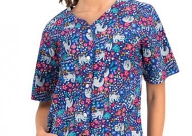 Ιατρική Μπλούζα CARINA B-well 401572 Sloths - B-well - 