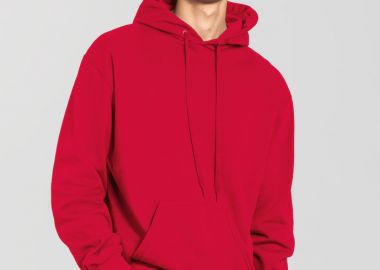 Iconic 250 Hooded Sweat Fruit of the Loom 0622940 Red - Fruit of the Loom - 